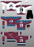 avalanche jersey history