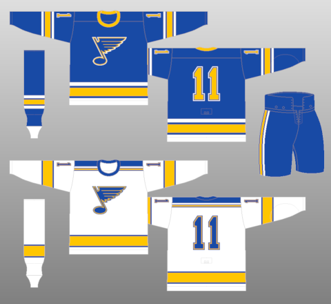 st louis blues jerseys through the years