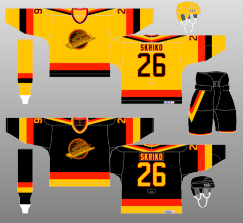 vancouver canucks yellow jersey
