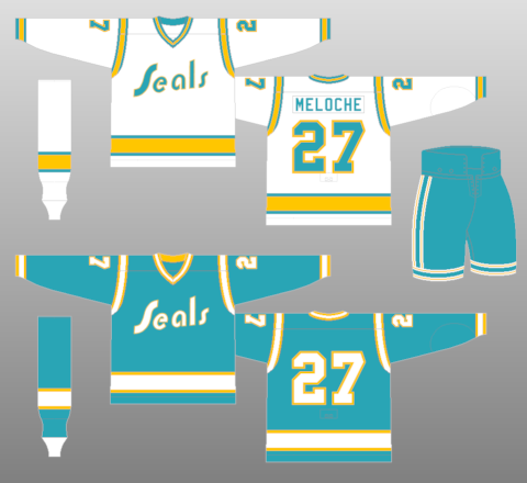 California Golden Seals 1974-76 - The (unofficial) NHL Uniform Database