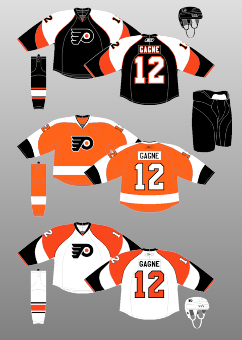 Philadelphia Flyers Home Jersey (2007-09) & Alternate Jersey (2009