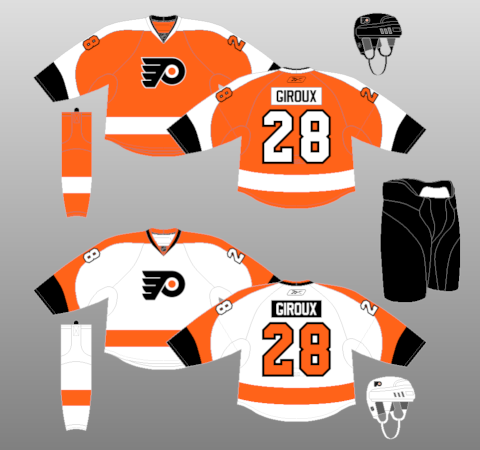 flyers jerseys through the years