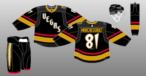 🏆 - Vegas Golden Knights on X: this look is rediculously cool 🤠  #ReverseRetro  / X
