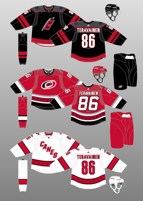 Carolina Hurricanes 1998-2000 - The (unofficial) NHL Uniform Database