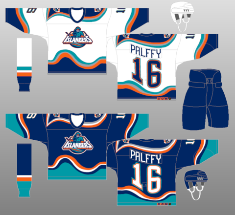 islanders jerseys through the years