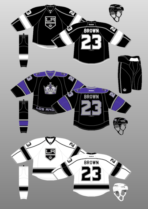 kings black and purple jersey