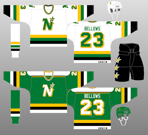 minnesota north stars uniforms