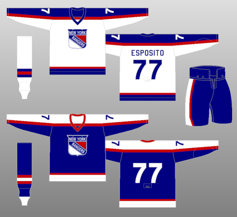 new york rangers jersey history