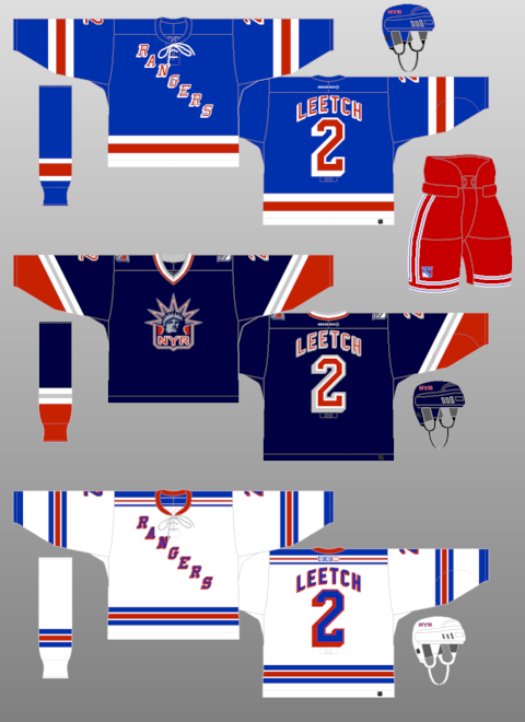 New York Rangers 1946-47 - The (unofficial) NHL Uniform Database