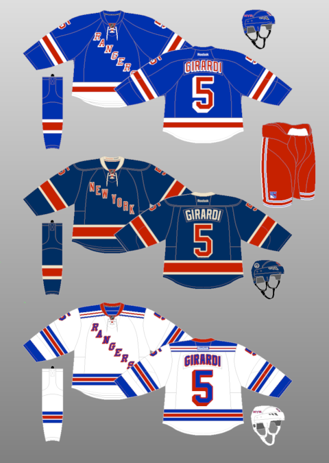 New York Rangers 1946-47 - The (unofficial) NHL Uniform Database