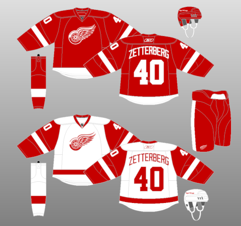 Detroit Red Wings 1991-92 NHL 75th - The (unofficial) NHL Uniform Database