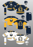 Buffalo Sabres on X: Our heritage white-based uniform with a fresh spin.  Check out those details🔥