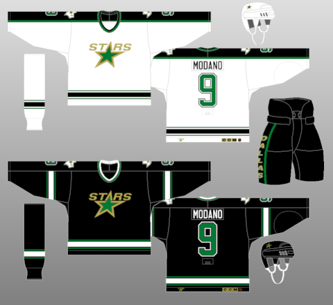 dallas stars jersey history