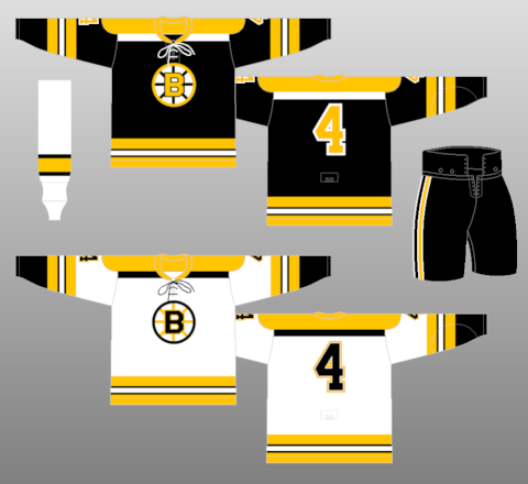 bruins jerseys through the years
