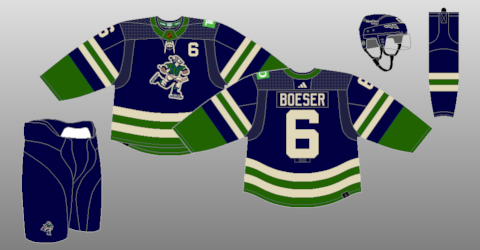 The Canucks' 2022 Reverse Retro jersey makes its debut! 📸: @canucks