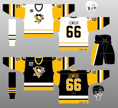 Pittsburgh Penguins 1992-95 - The (unofficial) NHL Uniform Database