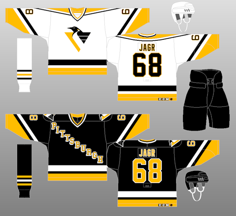 Pittsburgh Penguins uniform evolution plaqued poster – Heritage
