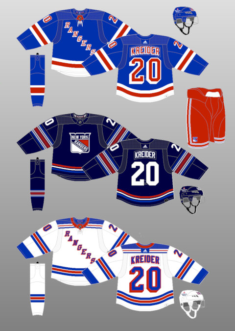 New York Rangers 1996-97 - The (unofficial) NHL Uniform Database