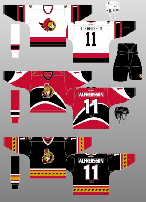 Reverse Retro #Sens concept based off of the 2000-2007 away and alternate  jerseys. : r/OttawaSenators